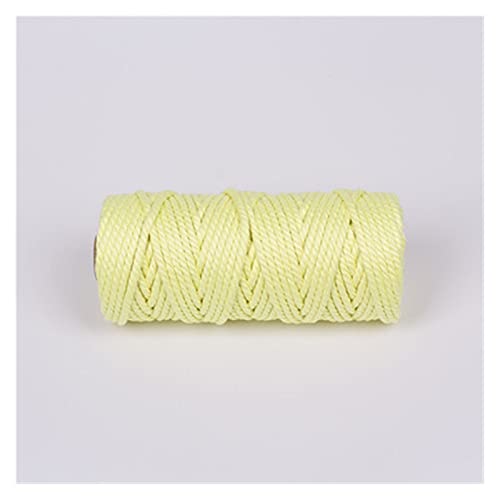 KXAOXGRC Makramee-Baumwollseil, 100% Baumwolle Makramee Seil 4 mm x 50 m Mehrfarbig(B) von KXAOXGRC