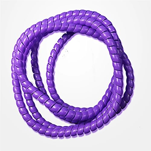 Kabelmanagement-Hülse, flexible Spirale, PP Spiral Wrap 2 Meter Rohr Draht Schutzhülle Mehrere Größen Multicolor(Purple,14mm inside diameter) von KXAOXGRC