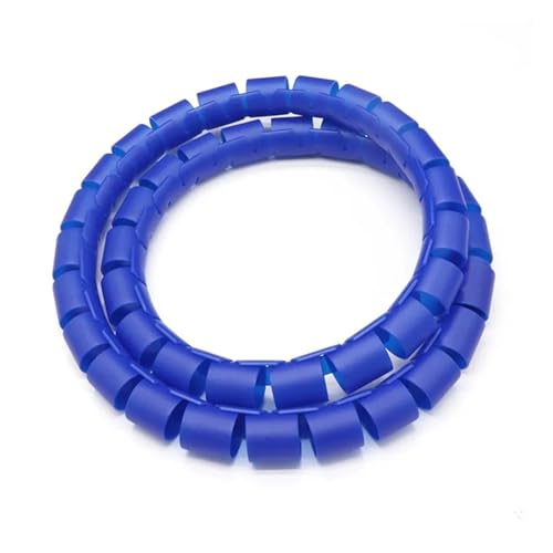 Kabelmanagement-Hülse, flexible Spirale, Spirale Wrap Kabel Protector PE Draht Veranstalter 25mm 30mm Mehrere Größen Multicolor(Blue,ID 25mm 10 Meter) von KXAOXGRC