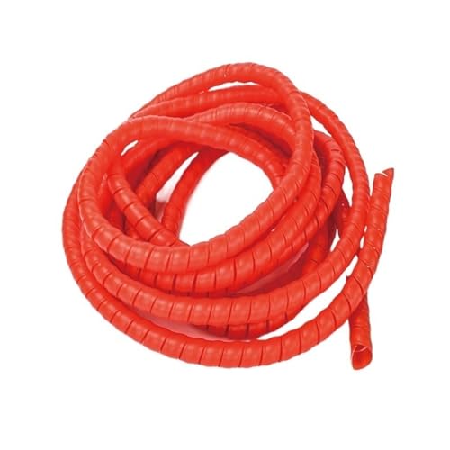 Kabelmanagement-Hülse, flexible Spirale, Spiralkabelschlauch Multicolor 10-40mm 5 Meter Flammhemmend(Red,32mm inside diameter) von KXAOXGRC