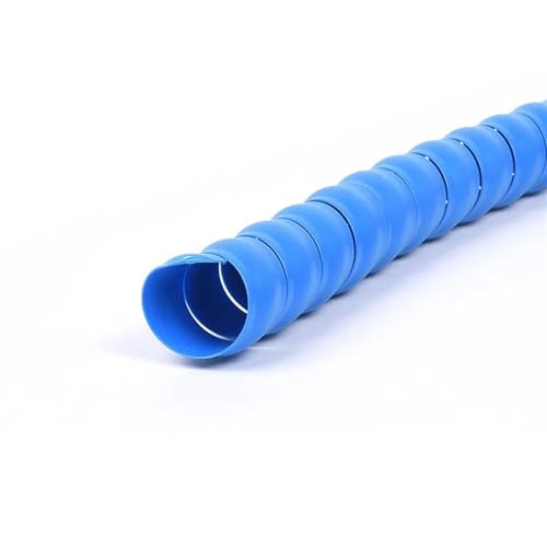 Kabelmanagement-Hülse, flexible Spirale, Spiralkabelschutzhülle, Draht-Organizer-Rohr, mehrfarbig, 8–28 mm(Blue,ID 28mm 5 Meters) von KXAOXGRC