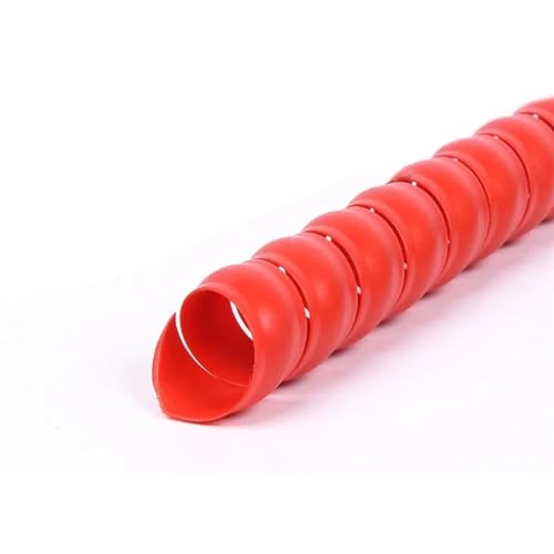 Kabelmanagement-Hülse, flexible Spirale, Spiralkabelschutzhülle, Draht-Organizer-Rohr, mehrfarbig, 8–28 mm(Red,ID 25mm 5 Meters) von KXAOXGRC