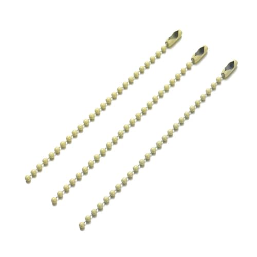 Kugelperlenkette, Kugelperlenketten 10cm Mehrfarbig 10/20Stk(Light Yellow,10pcs) von KXAOXGRC