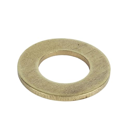 Messing Dichtungsringe Unterlegscheiben, Flache Unterlegscheibe aus massivem Messing, Dichtungspad, 10 oder 50 Stück, M2 bis M12(50pcs M4x8x0.5mm) von KXAOXGRC