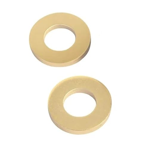 Messing Dichtungsringe Unterlegscheiben, Messing-Unterlegscheiben M2 bis M20, 2er-Pack, 100 Stück(M4x9x0.8-50pcs) von KXAOXGRC