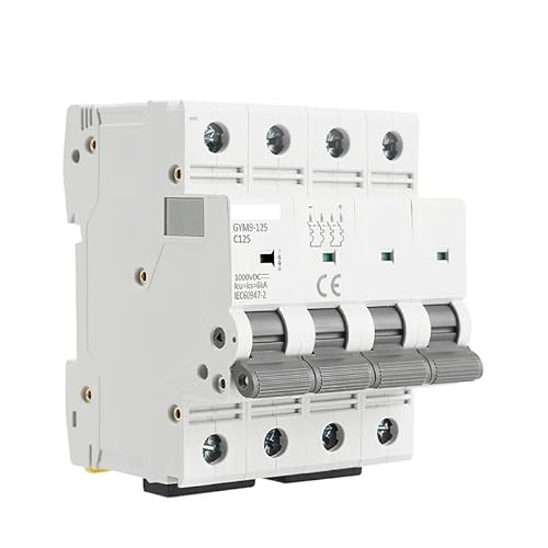 Miniatur-Leitungsschutzschalter, DC-Mini-Leistungsschalter 1P-4P 250V-1000VDC 80A-125A 6KA(125a,4 Pole 1000VDC) von KXAOXGRC
