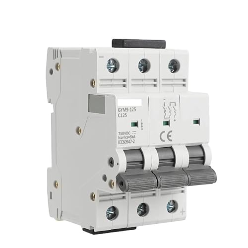 Miniatur-Leitungsschutzschalter, DC-Mini-Leistungsschalter 1P-4P 250V-1000VDC 80A-125A 6KA(80a,3 Pole 750VDC) von KXAOXGRC