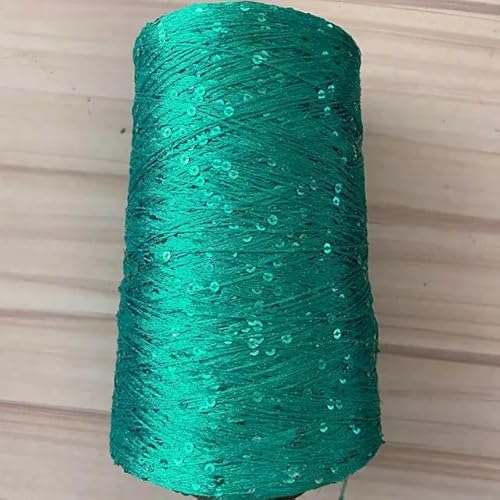 Pailletten-merzerisiertes Garn, 500 g Polyester-Paillettengarn mit Schlaufen for Häkeln, Stricken, mehrfarbig(20) von KXAOXGRC
