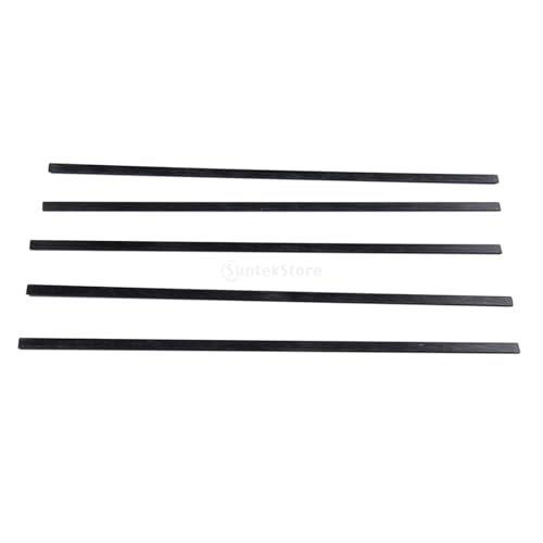 Pultrudierte flache Kohlefaserstäbe, Carbonfaserstreifen, Flachstäbe, Flugzeug-DIY-Zubehör(1x3x400mm) von KXAOXGRC