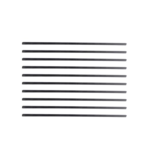 Pultrudierte flache Kohlefaserstäbe, Hochtemperaturbeständige flache Kohlefaserstangen for Modellflugzeuge, RC-Flugzeugzubehör(0.5x3x200mm) von KXAOXGRC