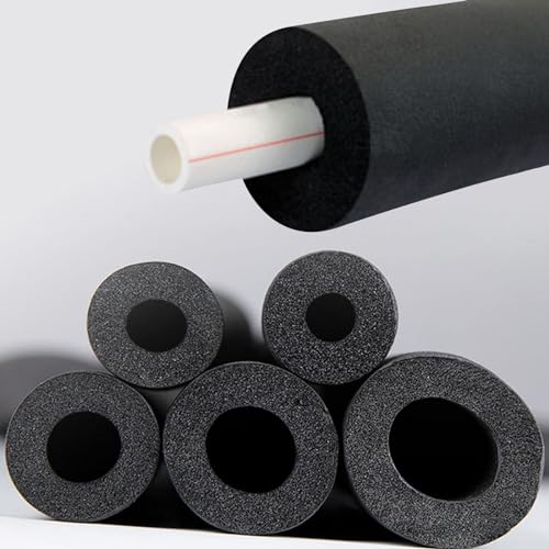 Rohrisolierungsschaumschlauch, Rohrisolierung Schaumstoffschlauch Nitrilkautschuk Schwarz Mehrere Größen(10MM*15MM*1.8M) von KXAOXGRC