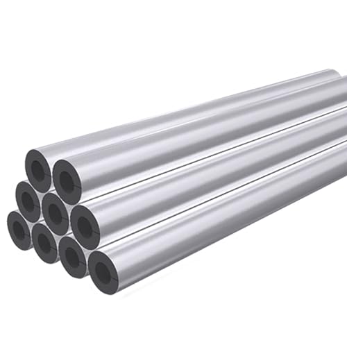 Rohrisolierungsschaumschlauch, Selbstklebende Aluminiumfolie Rohr Isolierung Schaum Rohr Schwarz und Silber ID 22-114mm WT 15-30mm(T15mm,ID27mm) von KXAOXGRC