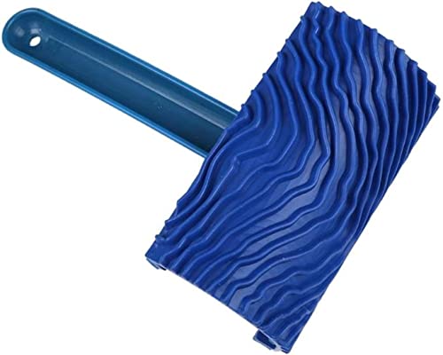 Textur Roller Pinsel, Blaue Bürste der Gummiholzmaserung-Farben-Roller-9.8x6cm mit 14cm Griff Textur Roller Pinsel, Blaue Bürste der Gummiholzmaserung-Farben-Roller-9.8x6cm mit 14cm Griff von KXAOXGRC