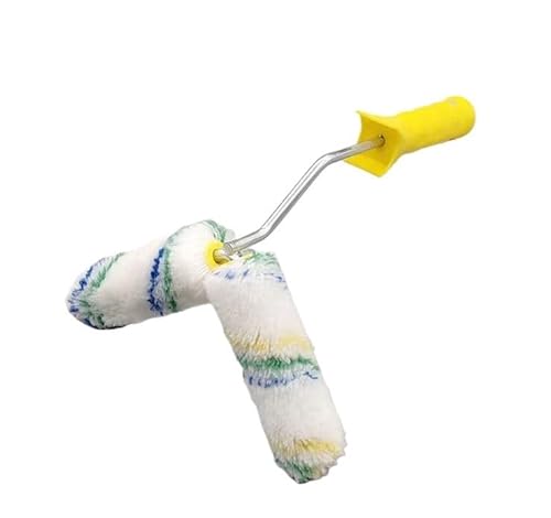 Textur Roller Pinsel, Farbroller 3er-Pack mit 2 Zoll und 4 Zoll Walzenhülsen und Rahmen(4-inch medium wool) von KXAOXGRC