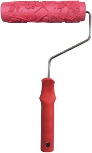 Textur Roller Pinsel, Farbroller Gummi Prägezylinder Blumenmuster 7 Zoll for Wandmalerei Textur Roller Pinsel, Farbroller Gummi Prägezylinder Blumenmuster 7 Zoll for Wandmalerei von KXAOXGRC