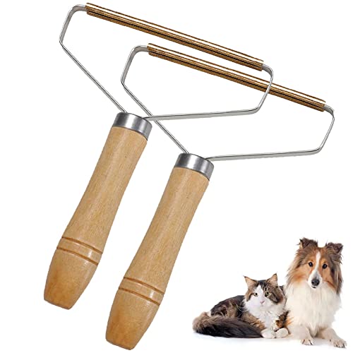 Tierhaarentferner, Hundehaarentferner, Fusselentferner zum Entfernen von Hunde- und Katzenhaaren und Staub von Kleidung, Laken, Couch, Möbeln, Vorhang, Decke, Teppich, Autoinnenraum (2 Stück) von KXC