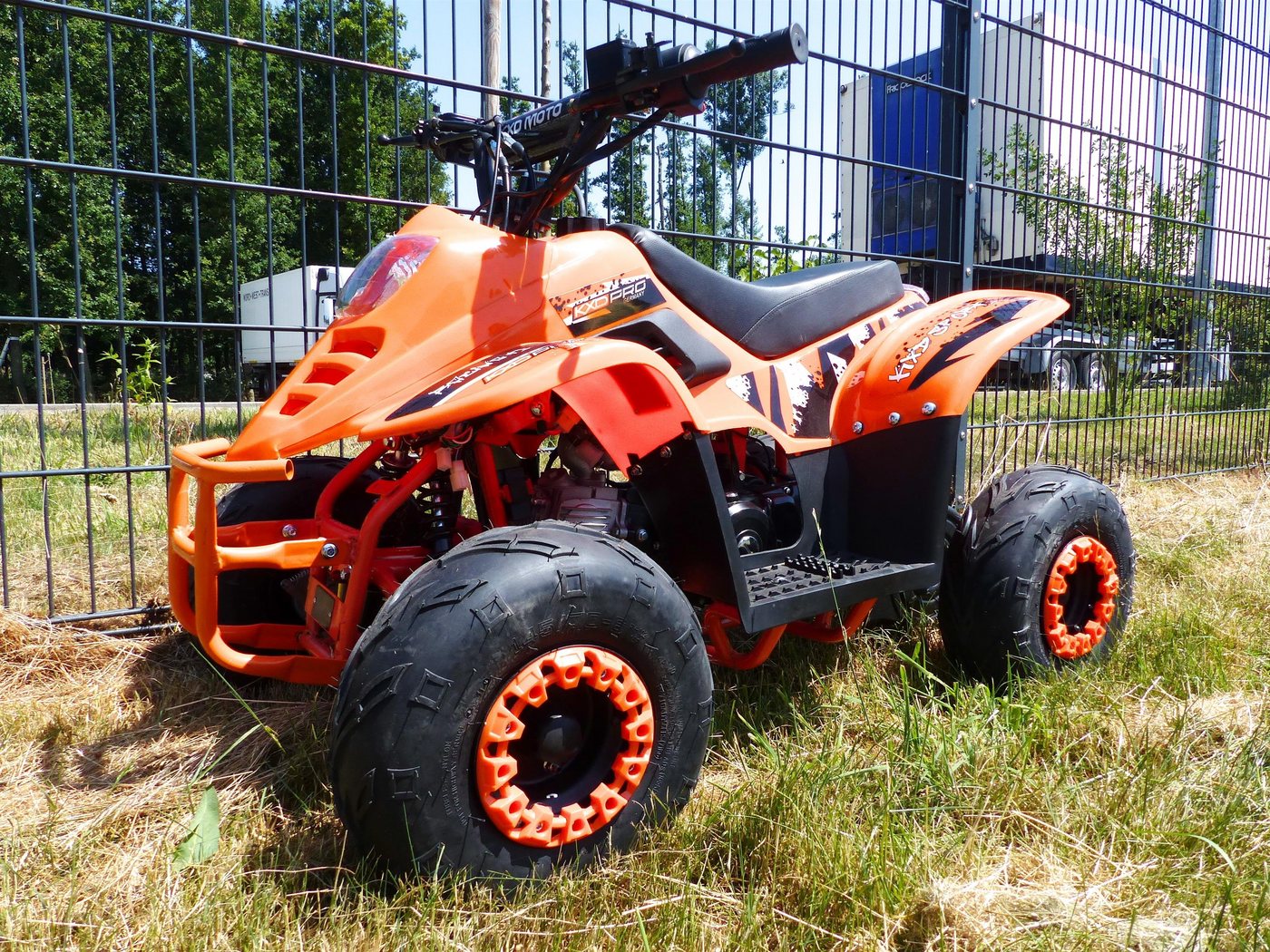 KXD Quad 125ccm Quad ATV Automatikgetriebe 6 Zoll 4Takt KXD Kinder Quad Orange von KXD