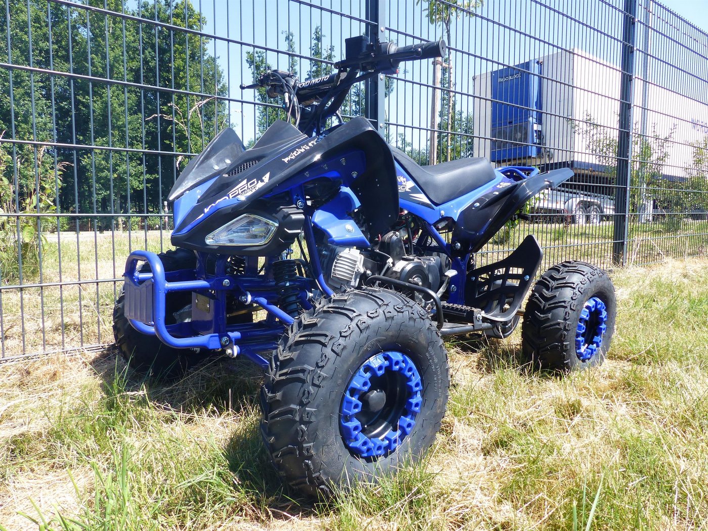 KXD Quad 125ccm Quad ATV Kinder Quad Pitbike 4 Takt Quad 7 Zoll ATV 004 Blau von KXD