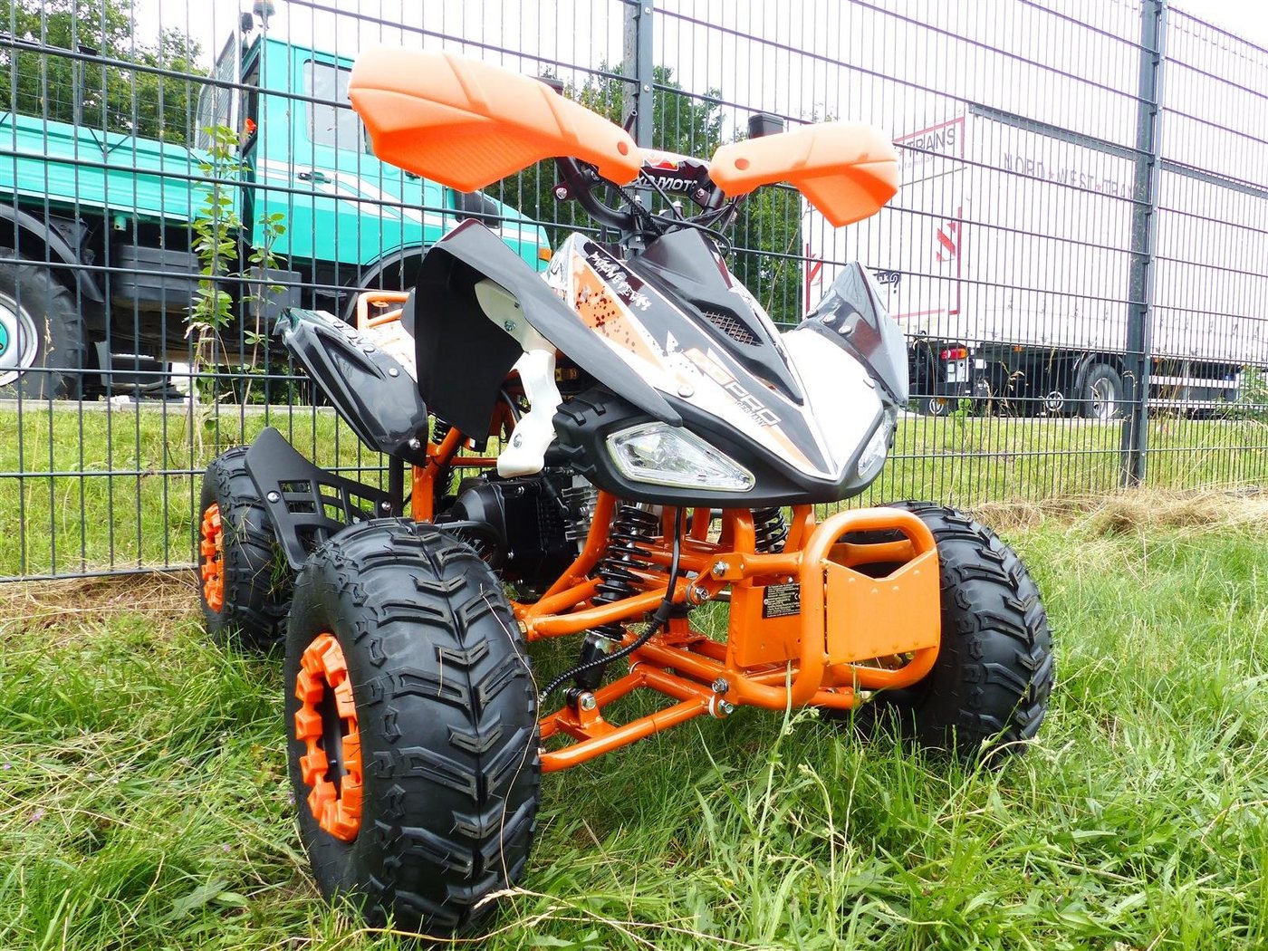 KXD Quad 125ccm Quad ATV Kinder Quad Pitbike Quad 7 Zoll ATV 004 PRO Orange von KXD