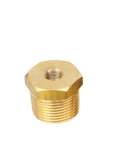 1/4" 3/8" 1/2" 3/4" NPT BSPT Männlich x Weiblich Messing Reduzierbuchse Rohrverschraubungen Anschlüsse Adapter Luft Gas Kraftstoff Wasser(Type 1) von KXJSYL Tool