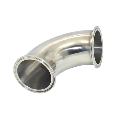 1 STÜCK 3/4"- 4" (19-102mm) 90-Grad-Winkel Sanitär-Edelstahl 1,5 Tri-Clamp-Verbindungsrohrverschraubung(57mm x Ferrule 77.5) von KXJSYL Tool