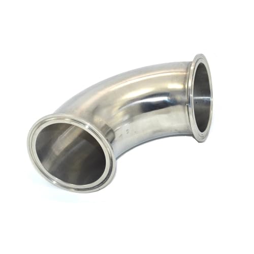 1 STÜCK 3/4"- 4" (19-102mm) 90-Grad-Winkel Sanitär-Edelstahl 1,5 Tri-Clamp-Verbindungsrohrverschraubung(76mm x Ferrule 91) von KXJSYL Tool