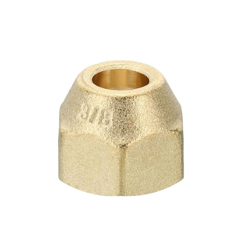 1PC 1/4 3/8 1/2 5/8 3/4 SAE 45 Männlich Weiblich Flare Gerade, Winkel, T-Stück Union, Mutter, Stecker, Kappe Messing Fitting UNF Gewinde Klimaanlage(Nut,SAE 3I4) von KXJSYL Tool