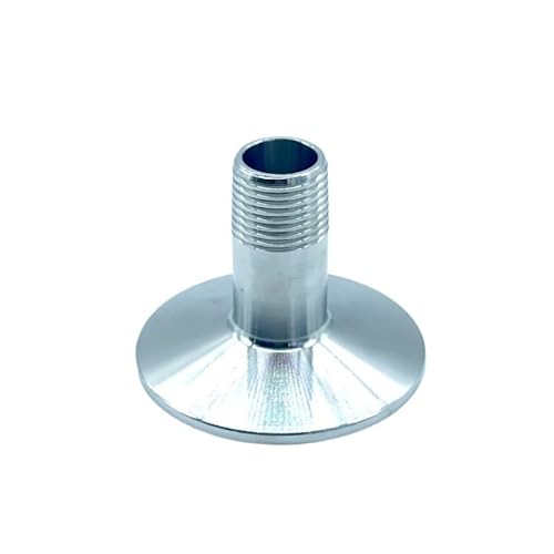 1 Stück 1/8 Zoll, 1/4 Zoll, 3/8 Zoll, 1/2 Zoll, 3/4 Zoll, 1 Zoll, 2 Zoll BSPT-Außengewinde x 0,5 Zoll, 1,5 Zoll, 2 Zoll, 2,5 Zoll Tri-Clamp-Gewinde-Ferrule-Kupplung, 304 Edelstahl, Sanitär-Homebrew ( von KXJSYL Tool