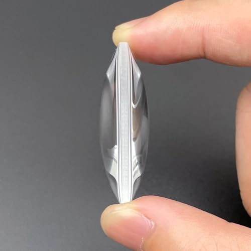 1 Stück 19 23 30 42 44 45 50 mm K9 optisches Glas bikonvexe Linse runde doppelte konvexe Lupe Brennweite 20 30 40 50 100 150 200 300 mm(D50 F50 C14.3 E3.7) von KXJSYL Tool