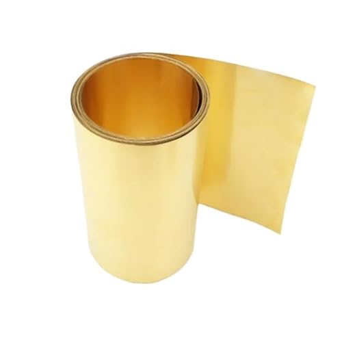 1 Stück Dicke 0,1 mm Breite 20–100 mm 1 Meter dünner Messingstreifen Messingblech Goldfilm Messingfolie Messingplatte H62(0.1x20x1000mm) von KXJSYL Tool