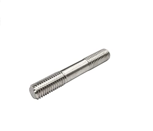 KXJSYL Tool 1 Stück Doppelend-Gewindestange M5 304 A2 Edelstahl kopflose Stehbolzen Schraubenstange Zahnstange Doppelkopf-Gewindestange(45mm) von KXJSYL Tool
