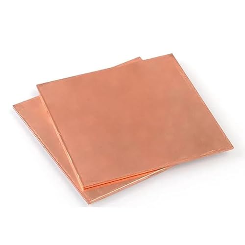 1 Stück Kupferblechplatte 0,5 mm 0,8 mm 1 mm 1,2 mm 1,5 mm 2 mm 3 mm 4 mm 5 mm 6 mm 8 mm 10 mm(50x100mm,1.2mm 1pc) von KXJSYL Tool