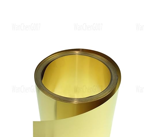 1 Stück Messingstreifen Messing Metall Dünnblech Folienplatte Dicke 0,01–1 mm Breite 10–300 mm(200x1000x0.6mm 1Pcs) von KXJSYL Tool
