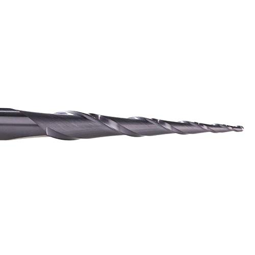 1 Stück Wolfram-Hartmetall-beschichteter Kegel-Kugelkopffräser, CNC-Fräser, Fräser for Holz und Fräser for Metall-Schaftfräser(R0.75-20.5-D4) von KXJSYL Tool