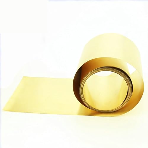 1 m H62 gelbes Messingblech, Folienstreifen, Gürtelspule mit einer Dicke von 0,1–1 mm und einer Breite von 10–300 mm(Width 300MM,0.8mm) von KXJSYL Tool