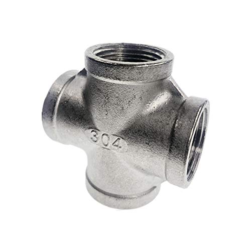 1 pcThread 4 Weg Weibliche Kreuz Kupplung Stecker SS 304 Rohr Fitting BSP(DN25) von KXJSYL Tool