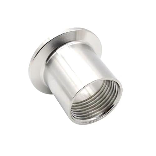 1 stück 1/8 ”1/4“ 1/2 "3/4" 1 ”1-1/4 ”2 ”BSP Sanitär Edelstahl SS304 Weibliche Gewinde Ferrule Rohr Armaturen Tri-Clamp Adapter(1") von KXJSYL Tool