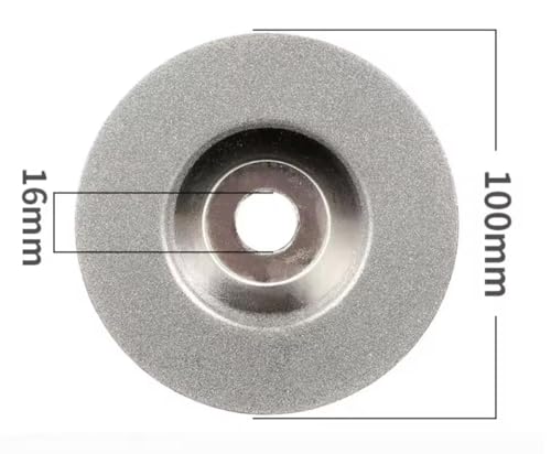 1 stück 2In1 Diamant-schleifscheibe Trockenschleifen Diamant-trennscheibe Polierscheibe for Stein Glas Winkelschleifer Zubehör Drehwerkzeug(Type B Silver) von KXJSYL Tool