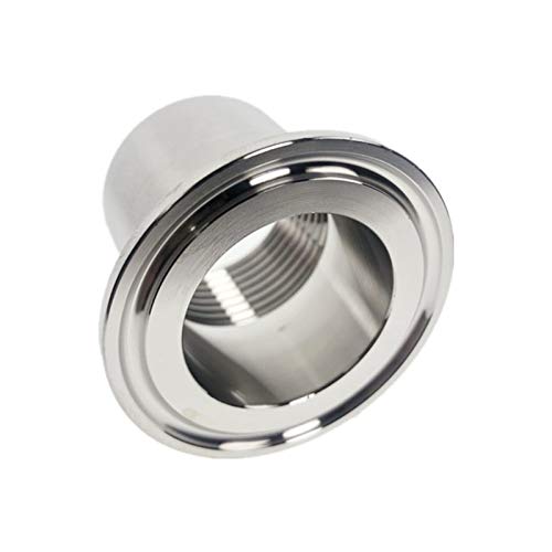 1 stück DN32 DN40 3 stück 5 stück Adapter for Heizung Sanitär Edelstahl SS304 Innengewinde Ferrule Rohr Armaturen Tri-Clamp(5PCS DN40) von KXJSYL Tool
