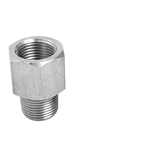 1 stück M14 M16 Weiblich X M8 M10 M12 M14 M16 M18 M20 1/8 "1/4" 3/8 "1/2" Männlich BSP Gewinde Edelstahl Hochdruck Rohr Fitting(F M14x1.5-M BSP1I4) von KXJSYL Tool