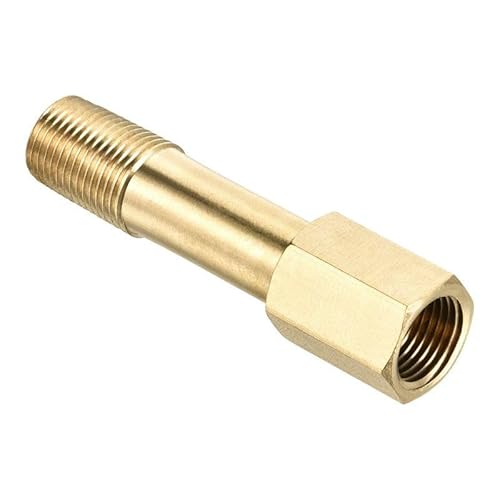 1 stück Messing Männlich Zu Weiblich Verlängerung Stecker Rohr Fitting 1/8 "1/4" 3/8 "BSP Gewinde(75mm Long,3/8") von KXJSYL Tool