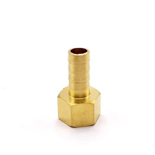 1 stück Messing Schlauch Fitting 6mm-19mm Barb Schwanz 1/8 "1/4" 1/2 "3/8" BSP Innengewinde Kupfer Stecker Joint Koppler Adapter(8MM_1/2") von KXJSYL Tool