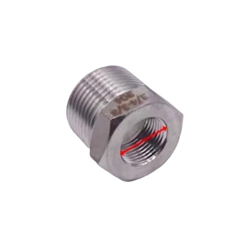 1 stück Tonifying Heart Minderer Buchse 1/8 "1/4" 3/8 "1/2" BSP Männlichen/Weiblichen Gewinde SS304 Edelstahl stahl Rohr Armaturen for Wasser Gas Öl(DN32 to DN15) von KXJSYL Tool