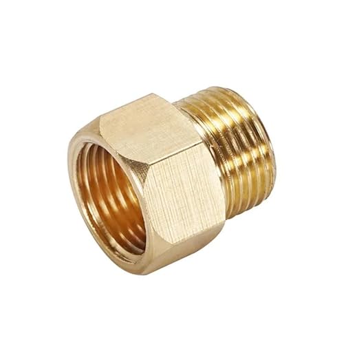 10 Stücke Männlich Zu Weiblich Manometer Umwandlung Kupfer Joint Messing Fitting Schnell Koppler Adapter 1/8 "1/4" 3/8 "1/2"(M01-F02) von KXJSYL Tool