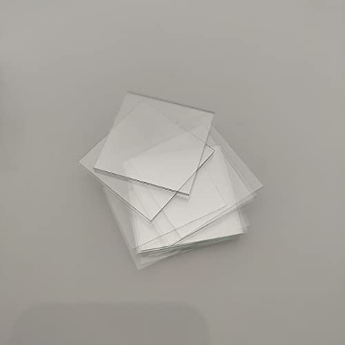 100 Pcs Transparent Quadrat Glas Objektträger Deckgläser Deckgläser for Mikroskop Optische Instrument Mikroskop Deckglas(24x24mm) von KXJSYL Tool