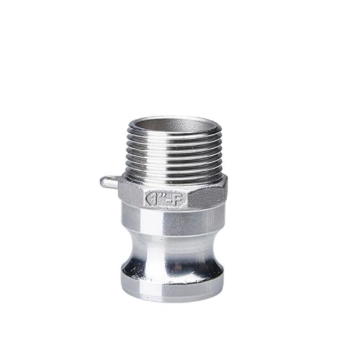 1PC 1/2 "3/4" 1“ 304 Edelstahl Garten Sprinkler Camlock Fitting Adapter Barb Camlock Schnell Trennen for Schlauch Pumpen Armaturen(F,1") von KXJSYL Tool
