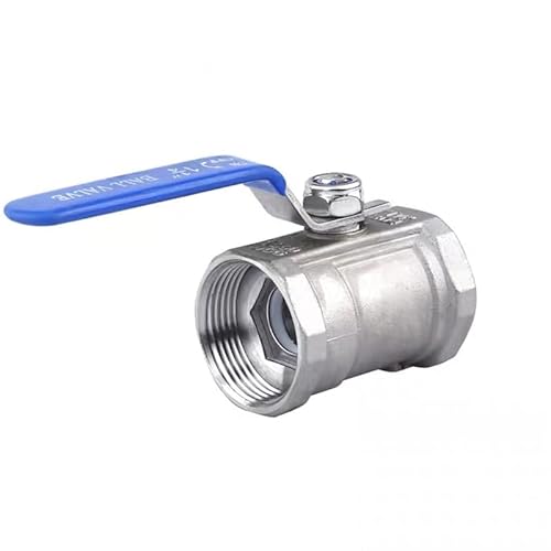 1PC 1/4" 3/8" 3/4" 1" 1-1/4"1-1/2" 2” BSPT Edelstahl SS304 Rohr Kugelhahn Innengewinde Sanitär EIN-AUS Kugelhahn gerade(DN8) von KXJSYL Tool