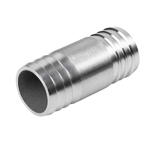 1PC 6 8 10 13 14 18 21 2225mm Schlauch Barb Gerade Durch Zwei-weg 304 Edelstahl Rohr armaturen Anschluss Länge 50mm55mm60mm65mm(38mm Barb 65mmLength) von KXJSYL Tool