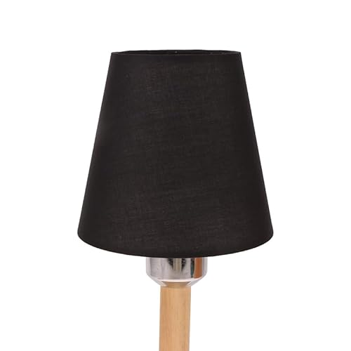 1PC Fabric Lampshade Ceiling Light Cover Lamp Shade Modern Home Bedside Desk Lighting Cover For Tearoom Bedroom Room Decor(Black) von KXJSYL Tool
