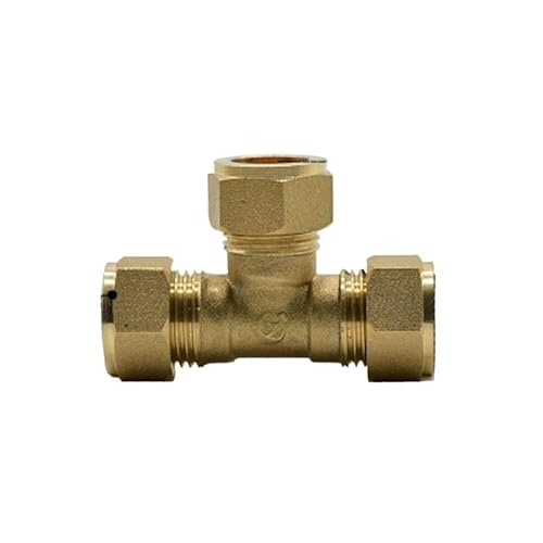 1PC Messing T 3 Weg Compression Fitting Union Stecker Fit Rohr OD 16mm Wasser Gas Kraftstoff 1PC Messing T 3 Weg Compression Fitting Union Stecker Fit Rohr OD 16mm Wasser Gas Kraftstoff von KXJSYL Tool